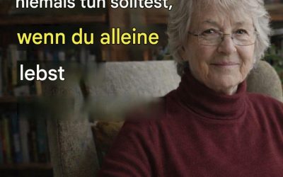 Ich bin 73 Jahre alt, lebe allein und fühle mich erfüllt: 4 Tipps…