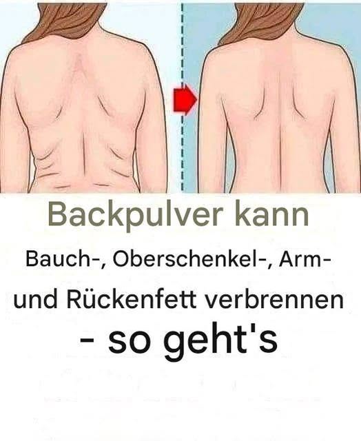 3 Rezepte mit Backpulver zum Verbrennen von Bauchfett