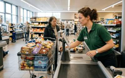 Eine Kassiererin verriet, warum sie immer in die Einkaufswagen schaut, bevor die Kunden bezahlen.