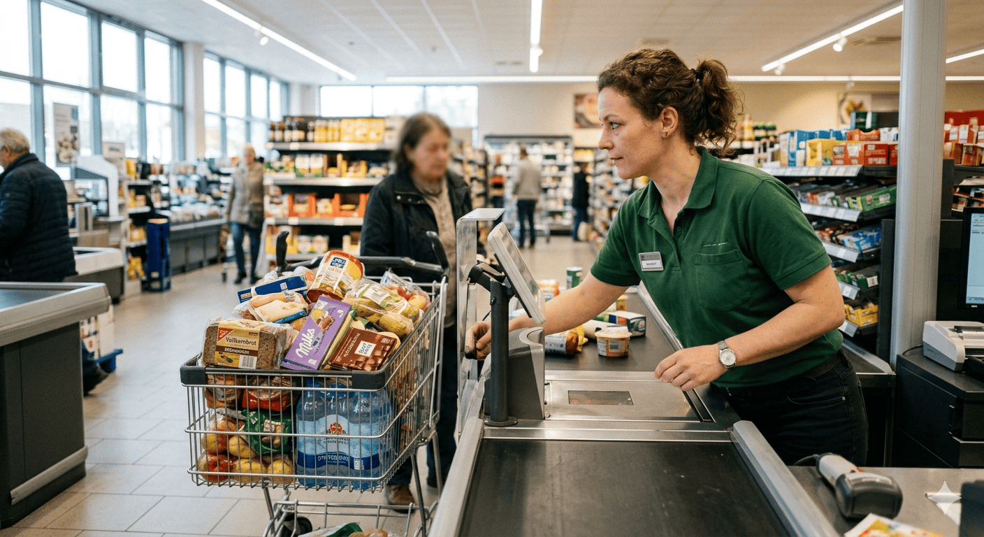 Eine Kassiererin verriet, warum sie immer in die Einkaufswagen schaut, bevor die Kunden bezahlen.