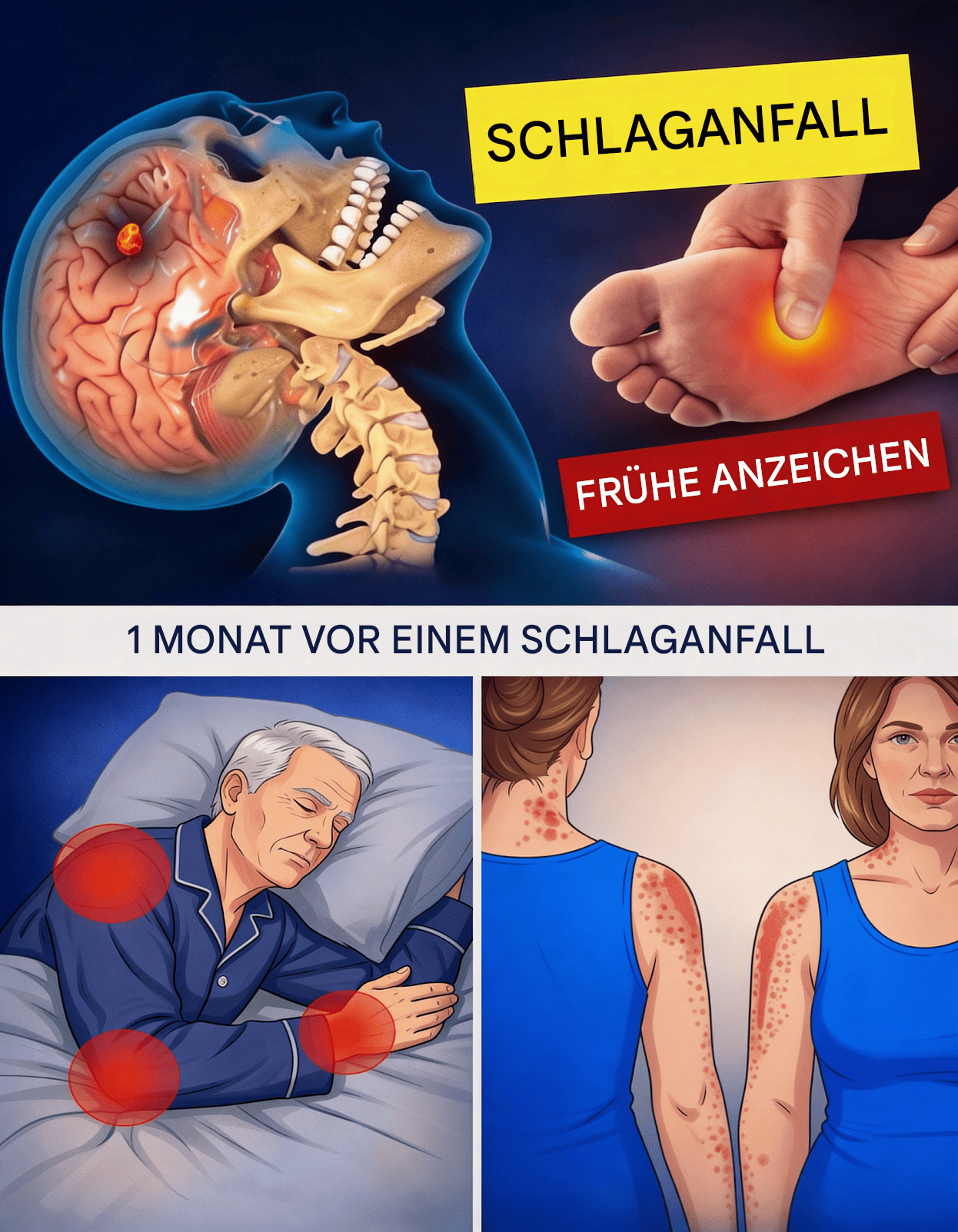 8 Warnzeichen für einen Schlaganfall, die einen Monat vorher auftreten können + 9 wirksame Tipps zur Vorbeugung