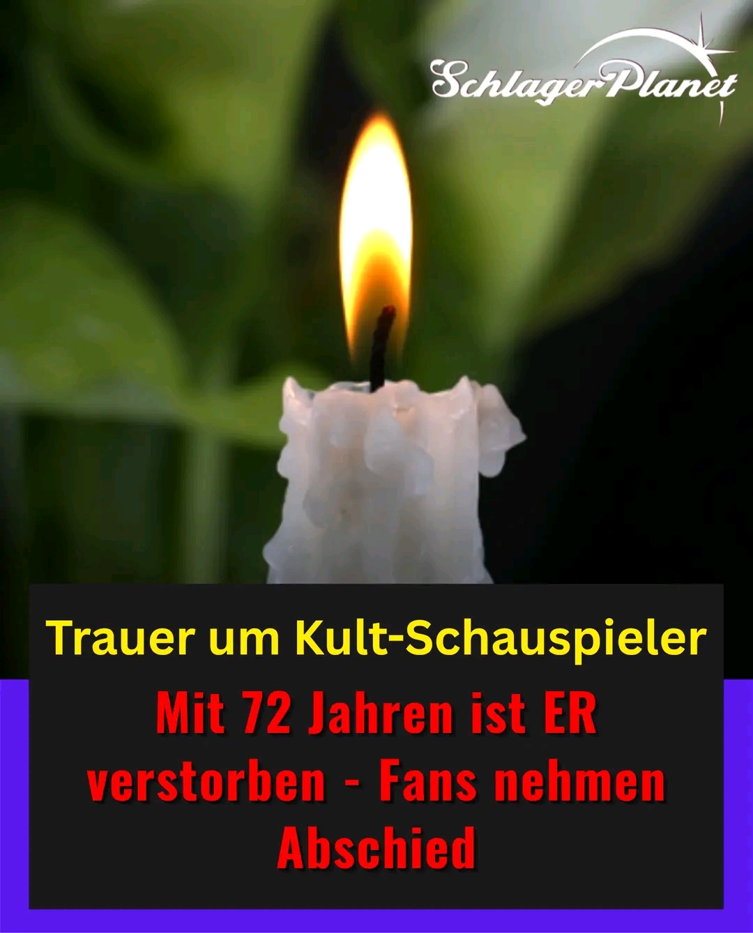 Wir haben ihn gerne im Fernsehen gesehen. Nun tritt er seine letzte Reise an.