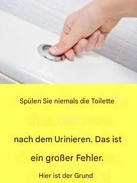 Warum ist es so wichtig, die Toilette nicht nach jedem Wasserlassen zu spülen? Den vollständigen Artikel finden Sie in den Kommentaren.👇👇