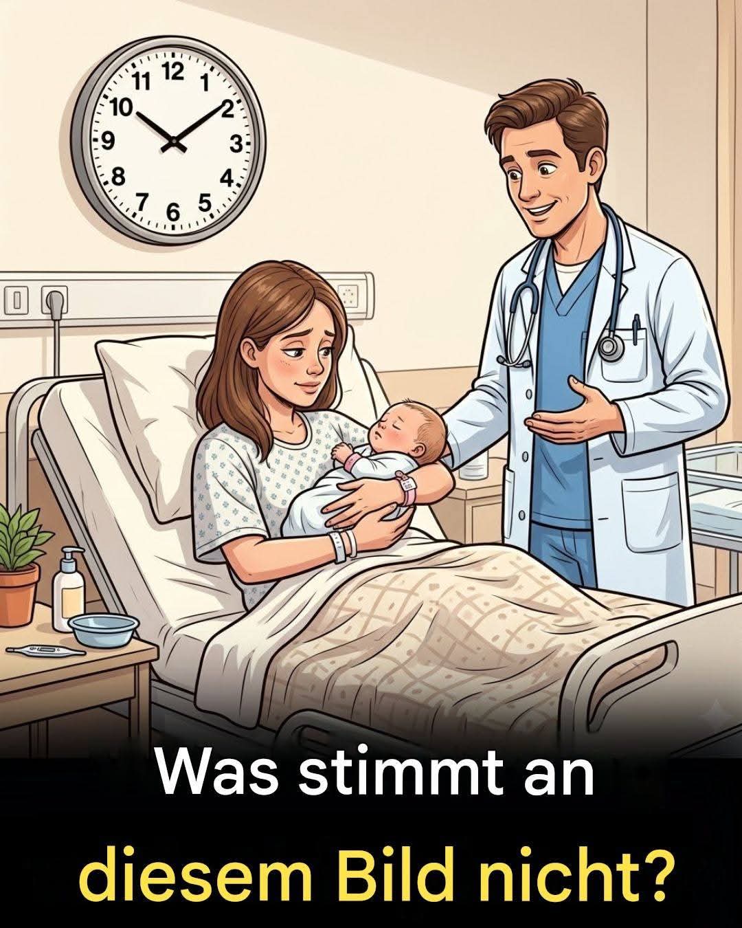 Findest du den versteckten Fehler auf diesem Krankenhausfoto?